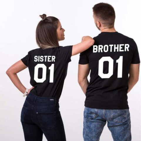 Brother and Sister 01 Couple T-Shirt (4 colors)