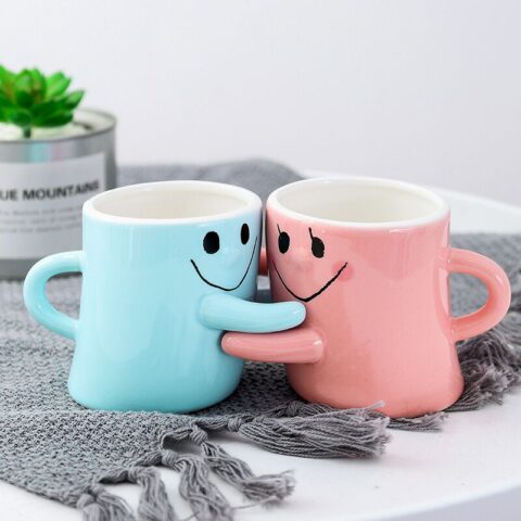 Cute Couple Mugs - Hug with Every Sip: Cute Couple Mugs!