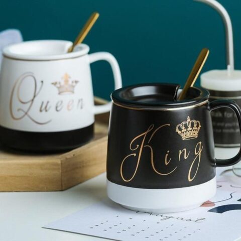 Royal Couple mugs King and Queen - Sip in Majesty: King and Queen Royal Couple Mugs