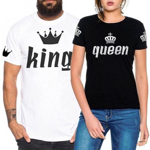 King and Queen Couple T-Shirt (2 colors)
