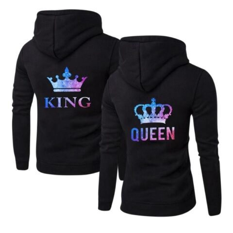Galaxy King and Queen Couple Hoodie