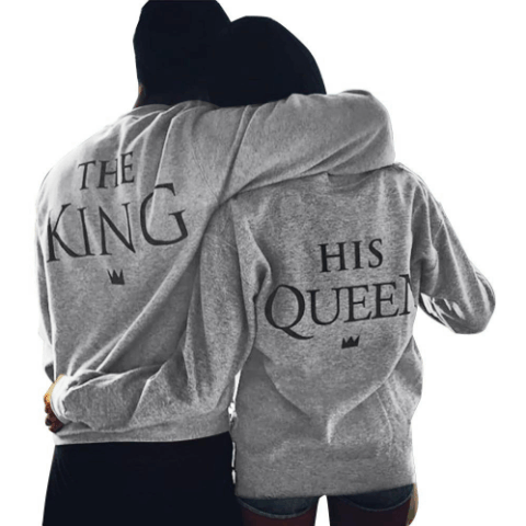 The King and His Queen Couple Sweatshirt