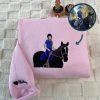 Custom Embroidered Horse Lovers Hoodie - Personalized Equestrian Gift Sweatshirt
